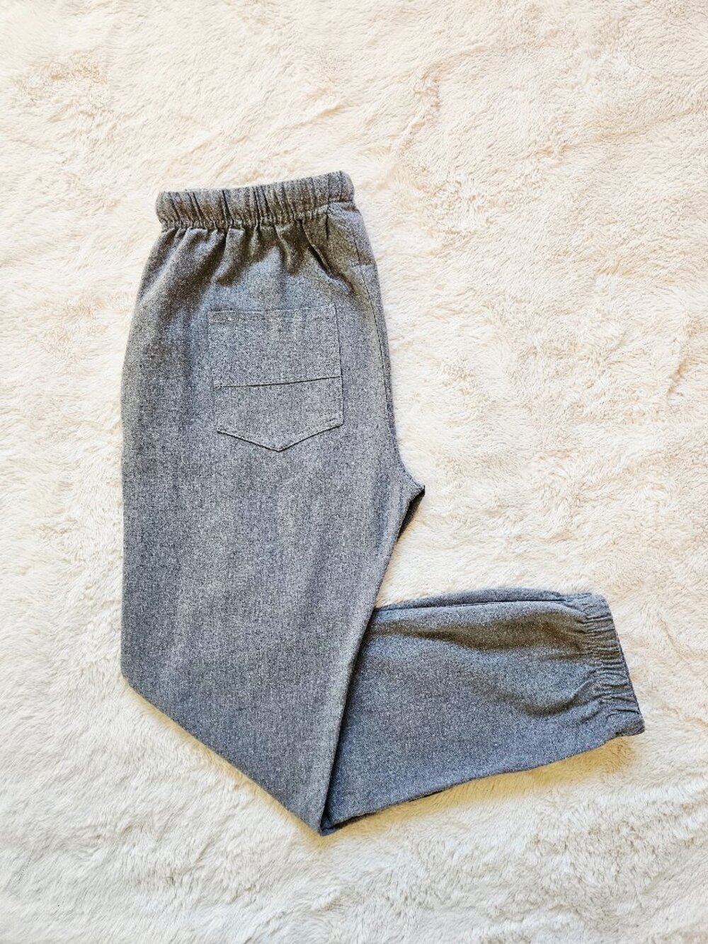 Bottoms Out Outdoor Collection Men's Woven Twill Joggers No Stretch Gray Size L